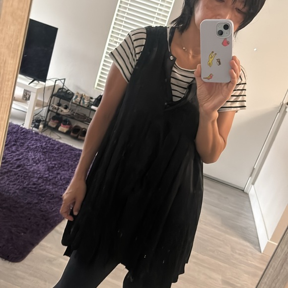 Pierre Balmain Black Asymmetrical Sleeveless Sundress - Picture 6 of 8